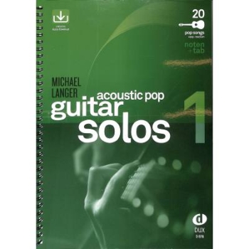 DUX Acoustic Pop Guitar Solos 1+ Online Audio
